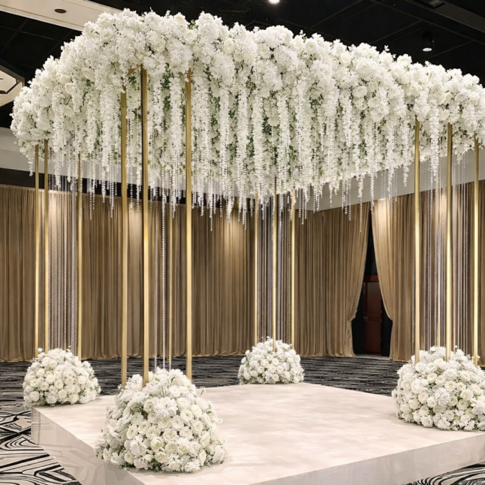 Luxury Floral Mandap – 260cm (W) x 280cm (H)